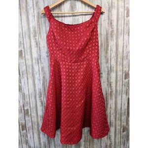 New Anthropologie Red Off Shoulder Minette Dress Moulinette Soeurs $198 Size 12